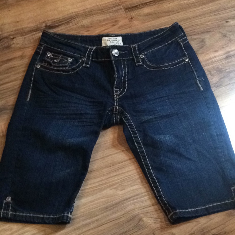 LA idol jean shorts sz5